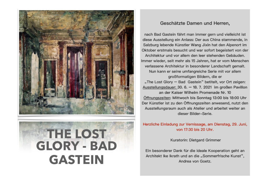 Einladung Wang Jixin - The lost Glory Bad GAstein