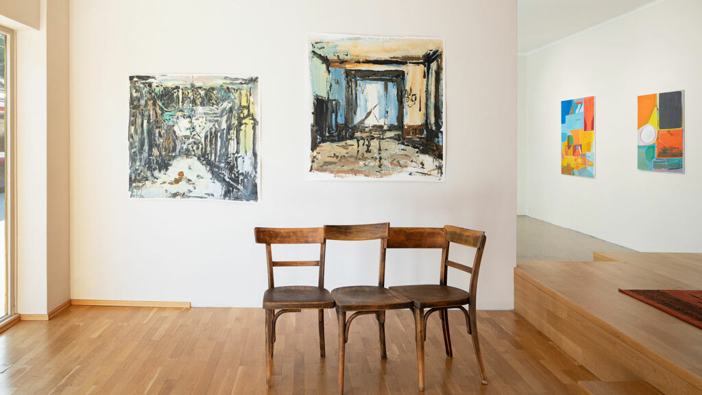 Wang Jixin, Malerei - Ausstellung KAleidoskope in der Imbergstraße in Salzburg